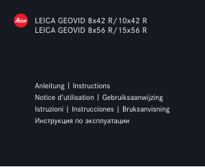Bruksanvisning Leica Geovid 8x42 R Kikkert