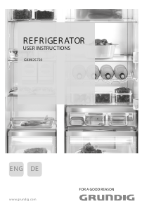 Bedienungsanleitung Grundig GKMI 25720 Kühl-gefrierkombination