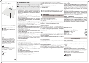 Mode d’emploi Medisana PS 404 Pèse-personne