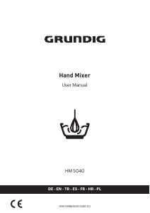 Mode d’emploi Grundig HM 5040 Batteur à main