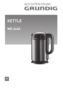 Manual de uso Grundig WK 6440 Hervidor