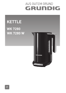 Manuale Grundig WK 7280 W Bollitore