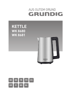 Mode d’emploi Grundig WK 8680 Bouilloire