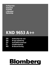 Brugsanvisning Blomberg KND 9653 A++ Køle-fryseskab