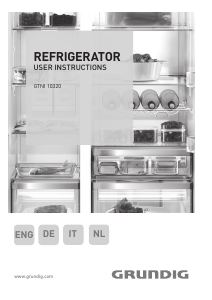 Handleiding Grundig GTNI 10320 Koelkast