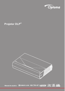 Manual Optoma CinemaX P2 Projetor