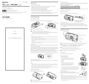 説明書 ソニー ICF-B200 ラジオ