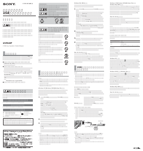 説明書 ソニー USM128F USBドライブ