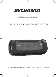 Handleiding Sylvania SCR1245-USB-PDQ Wekkerradio