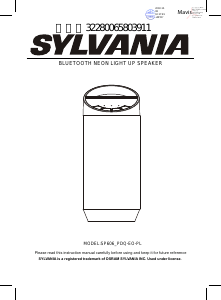 Manual Sylvania SP606-PDQ-EO-PL Speaker