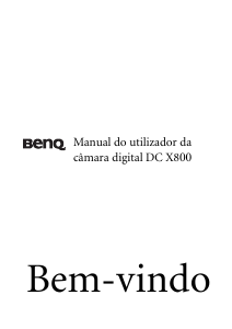 Manual BenQ DC X800 Câmara digital