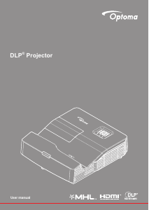 Manual Optoma EH330UST Projector
