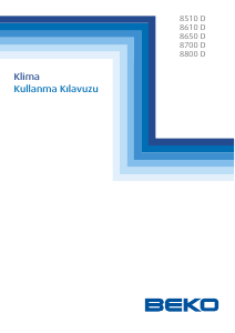 Kullanım kılavuzu BEKO 8650 D Klima