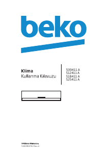 Kullanım kılavuzu BEKO 509411 A Klima