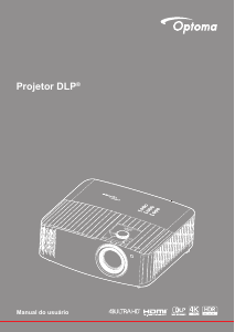 Manual Optoma UHD42 Projetor