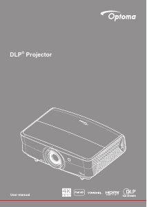 Manual Optoma UHZ65LV Projector