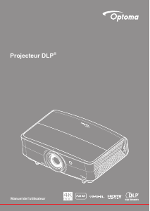 Mode d’emploi Optoma UHZ65LV Projecteur