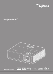 Manual Optoma ZH506e Projetor