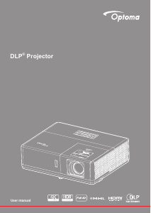 Manual Optoma ZH506e Projector