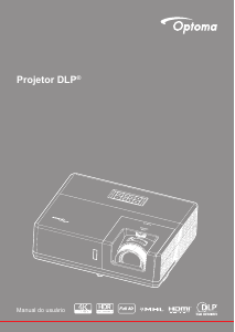 Manual Optoma ZH606e Projetor