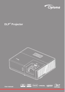 Handleiding Optoma ZU606TSTe Beamer