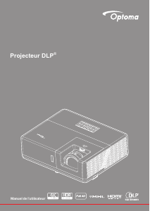 Mode d’emploi Optoma ZU606TSTe Projecteur