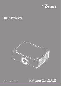 Bedienungsanleitung Optoma ZU720TST Projektor