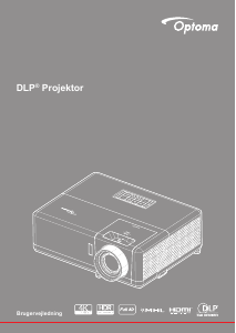 Brugsanvisning Optoma ZW403 Projektor