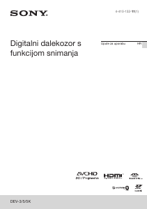 Priručnik Sony DEV-5K Dalekozor