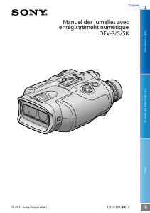 Mode d’emploi Sony DEV-5K Jumelles
