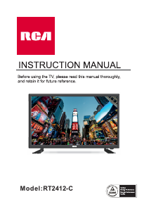 Handleiding RCA RT2412-C LED televisie