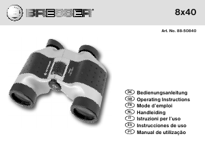 Manual de uso Bresser 88-50840 8x40 Prismáticos