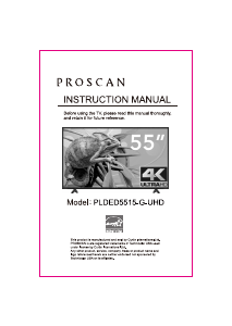 Handleiding Proscan PLDED5515-G-UHD LED televisie