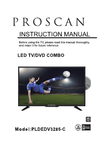 Handleiding Proscan PLDEDV3285-C LED televisie