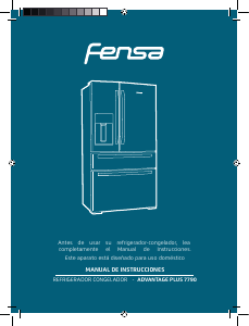 Manual de uso Fensa Advantage Plus 7790 Frigorífico combinado
