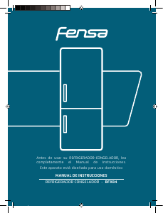 Manual de uso Fensa BFX84 Frigorífico combinado