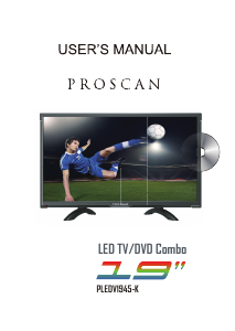 Manual Proscan PLEDV1945-K LED Television