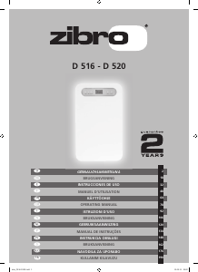 Bruksanvisning Zibro D 516 Avfuktare