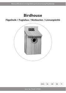 Manual Rusta 756601270201 Birdhouse