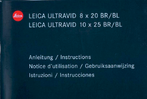 Mode d’emploi Leica Ultravid 10x25 BL Jumelles
