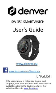 Manual Denver SW-351 Relógio inteligente