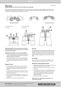 Handleiding Clas Ohlson 34-7273 Verrekijker