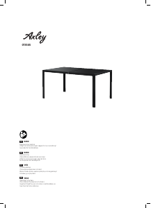 Manual Axley 013-545 Garden Table