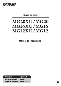 Manual Yamaha MG16XU Mesa de mistura