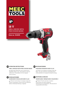 Bruksanvisning Meec Tools 014-035 Borrskruvdragare