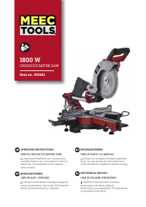 Bruksanvisning Meec Tools 009-461 Kapsåg