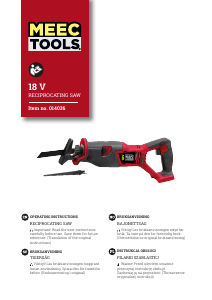 Bruksanvisning Meec Tools 014-036 Tigersåg