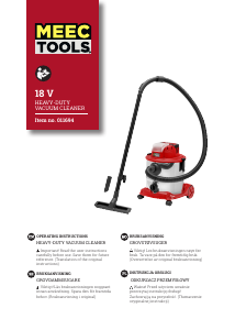 Handleiding Meec Tools 011-694 Stofzuiger
