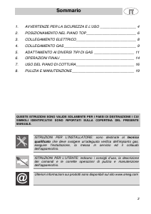 Manuale Smeg SR264XGH2 Piano cottura