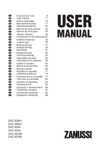 Manuale Zanussi ZHC9244X Cappa da cucina